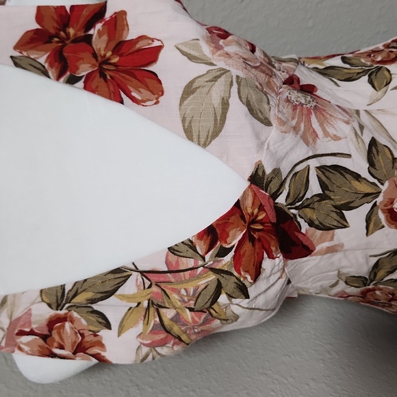 NWT Anthropologie Paper Heart Pink Floral Sleeveless Linen Midi Dress - Picture 3 of 7